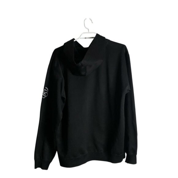SMP Men's Black Graphic Relaxed Fit Sweatshirt Hoodie - Picture 9 of 10